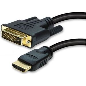 Kabel HDMI - DVI-D 1.2m czarny (77482)