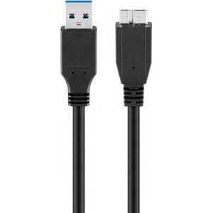 Kabel USB Goobay USB-A - micro-B 0.5 m Czarny (95734)