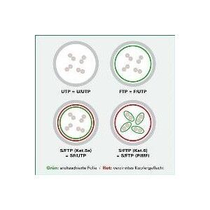Value VALUE - Patch- Cable - RJ- 45 (M) to RJ- 45 (M) - 10 m - UTP - CAT 6a - shaped, without Haken - green, RAL 6016 (21.99.1447)