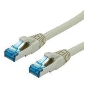 Value VALUE - Patch- Cable - RJ- 45 (M) to RJ- 45 (M) - 7 m - SFTP, PiMF - CAT 6a - halogen free, shaped, without Haken - gray (21.99.0866)