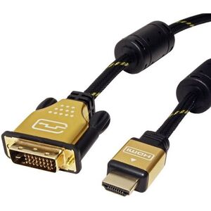 Kabel Roline 7.5m czarny złoty (JAB-3754683)