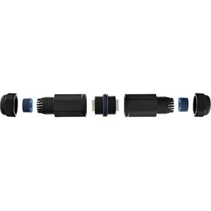 InLine Patch Cable coupling Cat.6 - waterproof IP67 - 2x RJ45 plugs - shielded (69990W)