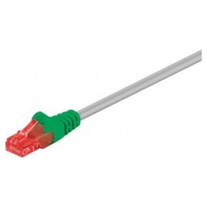 Goobay Wentronic Goobay CAT 6 Crossover- Patch Cable, U/UTP, gray, green, gray- green, 2 m - CCA coppergemisch Material (68474)