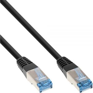 InLine InLine - Patch Cable - RJ-45 (M) to RJ-45 (M) - 10.0m - SFTP, PiMF - CAT 6a - Outdoor, Round, Stranded - Black (72800S)