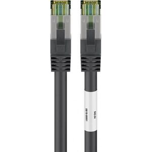 Goobay Goobay CAT 8.1 patch cable, S / FTP (PiMF), black, 20 m - LSZH halogen-free, copper AWG 24 (66728)
