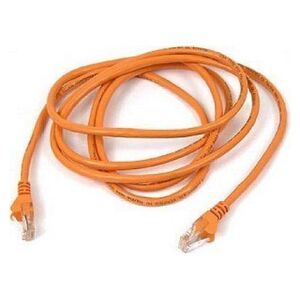 Goobay Wentronic goobay - Patch Cable - RJ-45 (M) to RJ-45 (M) - 1.0m - SFTP, PiMF -Cat.7 Raw Cable - Halogen Free, Shaped, without Hook - Orange (91588)