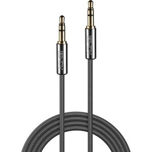 Kabel Lindy Jack 3.5mm - Jack 3.5mm 1m srebrny (35321)