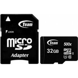Karta TeamGroup 500x MicroSDHC 32 GB Class 10 UHS-I  (TUSDH32GCL10U03)