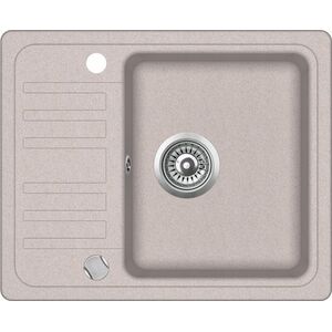 Zlewozmywak Aquasanita Dirbtinio granito virtuvinė plautuvė Aquasanita Notus SQ102, 110 Beige