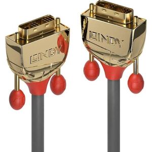 Kabel Lindy DVI-D - DVI-D 15m złoty (36216)