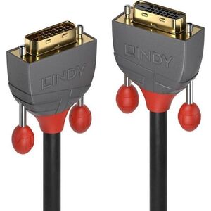 Kabel Lindy DVI-D - DVI-D 2m szary (36232)