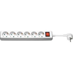 Listwa zasilająca MicroConnect 6 gniazd 5 m biała (GRU0065W)