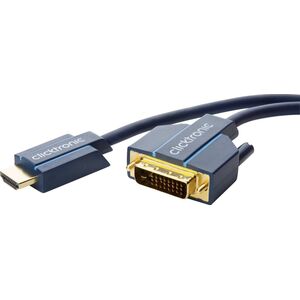 Kabel Clicktronic HDMI - DVI-D 3m granatowy (70342)