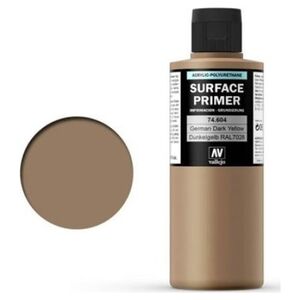 Vallejo German Dark Yellow 200 ml. Podkład Akrylowy Vallejo Surface Primer uniwersalny
