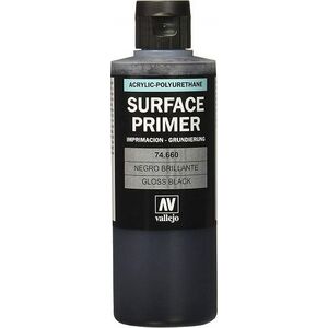 Vallejo Gloss Black 200 ml. Podkład Akrylowy Vallejo Surface Primer uniwersalny