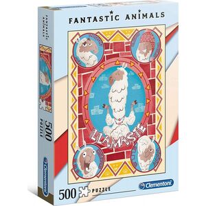 Clementoni Puzzle 500 elementów Fantastic Animals - Llamaste