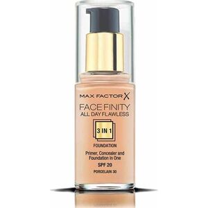 MAX FACTOR Podkład do twarzy Facefinity All Day Flawless 3in1 Foundation Spf20 30 Porcelain 30ml