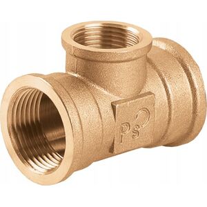 Perfexim Trójnik redukcyjny mosiądz WZW 1" x 3/4" wzmocniony PHA-314 G1xG3/4xG1 WZW PN16 [10/50]