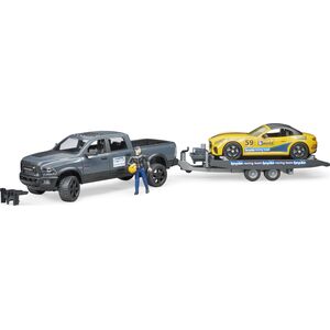 Bruder Dodge RAM 2500 Power Wagon z lawetą i autem Roadster Racing Team (02504)