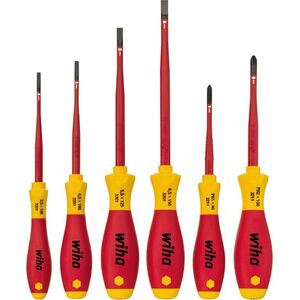Wiha zestaw wkrętaków SoftFinish electric slimFix płaski, Phillips, 6 częściowy (38362)
