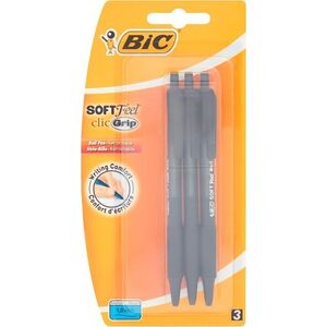 Bic Długopis czarny Soft feel bls 3 szt