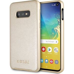 Guess Guess GUHCS10LIGLGO S10e G970 złoty /gold hard case Iridescent uniwersalny