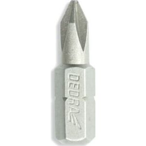 Dedra Końcówki wkrętakowe PH0x25mm, 10szt pudełko plast (18A02PH00-10)