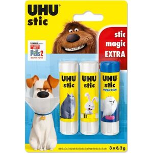 UHU Klej w sztyfcie Stic 8,2g Pets 2 2szt + klej magic