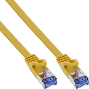 InLine Flat Patch kabel, U/FTP, Cat.6A, żółty, 1m (71801Y)