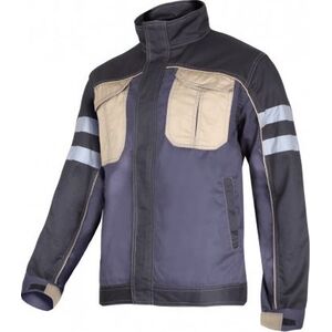 Lahti Pro Bluza Szaro-czarno-beżowa z Pasami Odblaskowymi 3XL (L4040806)