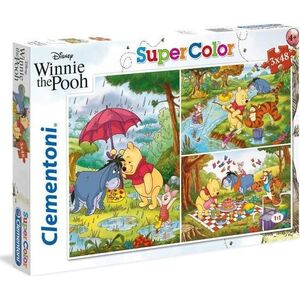 Clementoni Puzzle 3x48 Super kolor Kubuś Puchatek