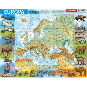 Demart Puzzle ramkowe - Europa fizyczna