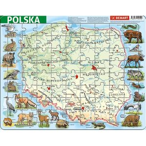 Demart Puzzle ramkowe - Polska fizyczna