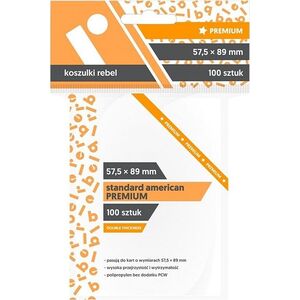 Rebel Koszulki na karty (57.5x89 mm) "Standard American Premium" 100 sztuk
