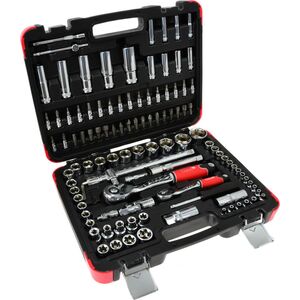 Geko Zestaw profesjonalnych kluczy nasadowych 108el. 1/4"-1/2" 25GW (4)