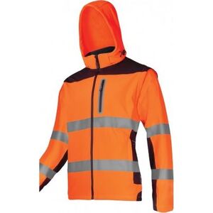 Lahti Pro Softshell Ostrzegawczy z Odpinanymi Rękawami Pomarańczowy M (L4092202)