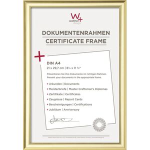 Ramka Walther Trendstyle 21x29,7 Resin gold DIN A4
