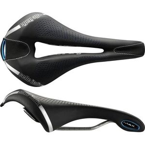 Selle Italia Siodło SELLE ITALIA MAX FLITE E-BIKE GEL SUPERFLOW L (id match - L3) TI 316 Tube 7, fibra-tek - Mokka, 320g czarno-niebieski (NEW)