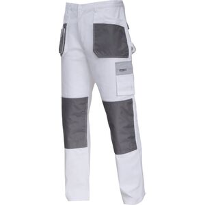 Lahti Pro Spodnie Biało-szare 100% Bawełna XL/56 (L4051356)