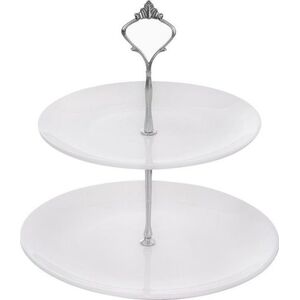 Orion Patera 2-piętrowa porcelanowa na CIASTO OWOCE uniwersalny
