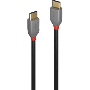 Kabel USB Lindy USB-C - USB-C 0.5 m Czarny (JAB-4308716)
