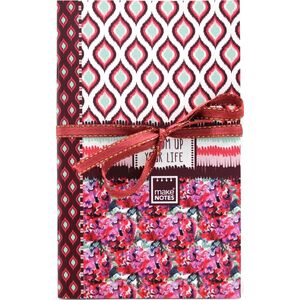 Make Notes Bloom Zeszyt A6 32 stron gładki 3szt