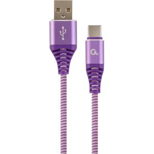Kabel USB Gembird USB-A - USB-C 2 m Fioletowy (CC-USB2B-AMCM-2M-PW)