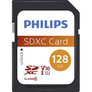 Karta Philips SDXC 128 GB Class 10 UHS-I/U1 V10 (FM12SD55B/10)