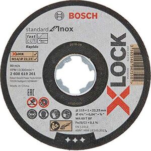 Bosch Bosch X-LOCK separation 115x1,0 h f INOX - 2608619261 straight