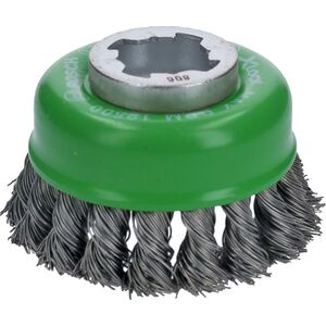 Bosch Bosch X-LOCK cup brush Heavy for Inox 75mm, knotted type (75mm diameter, 0.5 mm wire)