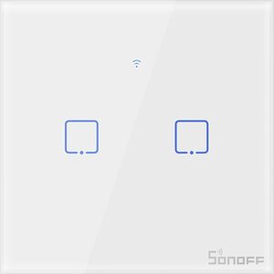 Sonoff Dotykowy włącznik T1 EU TX (2-kanałowy)