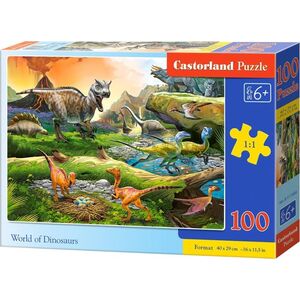 Castorland Puzzle 100 World of Dinosaurs CASTOR