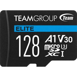 Karta TeamGroup Elite MicroSDXC 128 GB Class 10 UHS-I/U3 A1 V30 (TEAUSDX128GIV30A103)