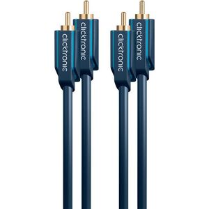 Kabel Clicktronic RCA (Cinch) x2 - RCA (Cinch) x2 3m granatowy (70380)